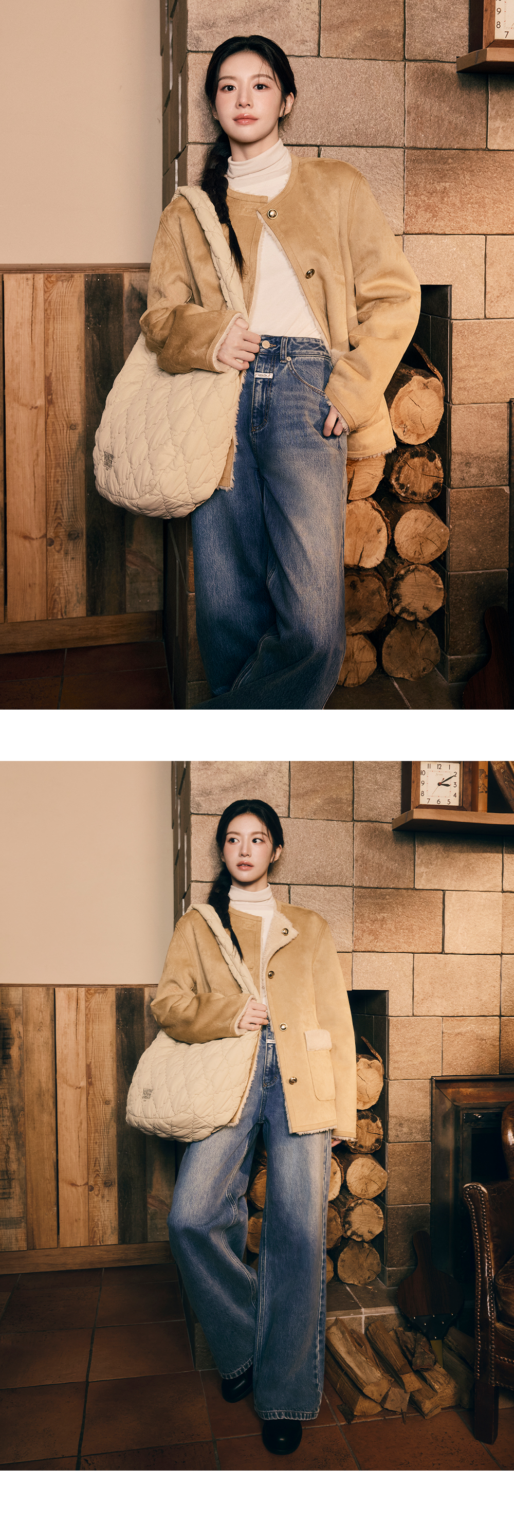 W WIDE DENIM PANTS