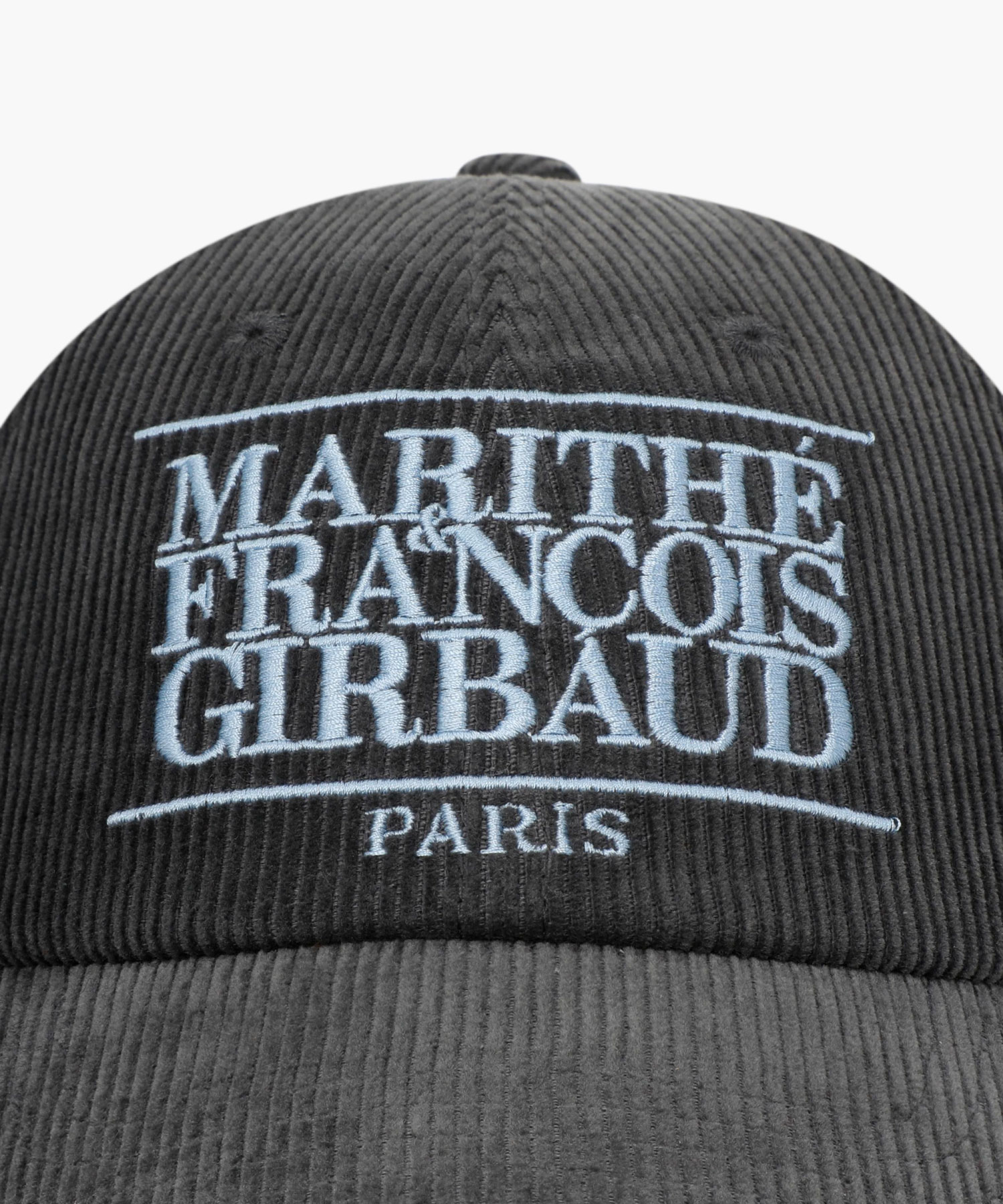 CORDUROY CLASSIC LOGO CAP charcoal - MARITHÉ+FRANҪOIS GIRBAUD