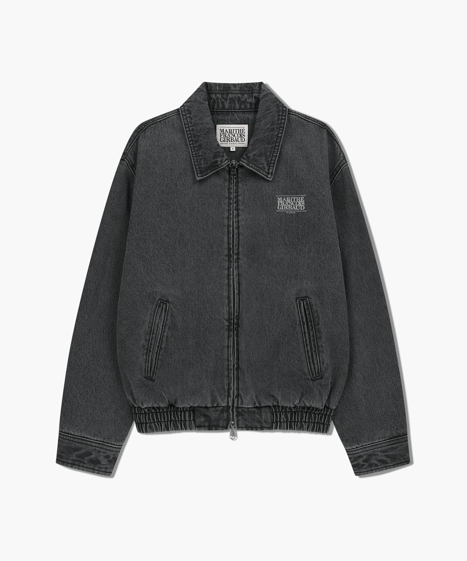 DENIM BLOUSON JACKET gray - MARITHÉ+FRANҪOIS GIRBAUD