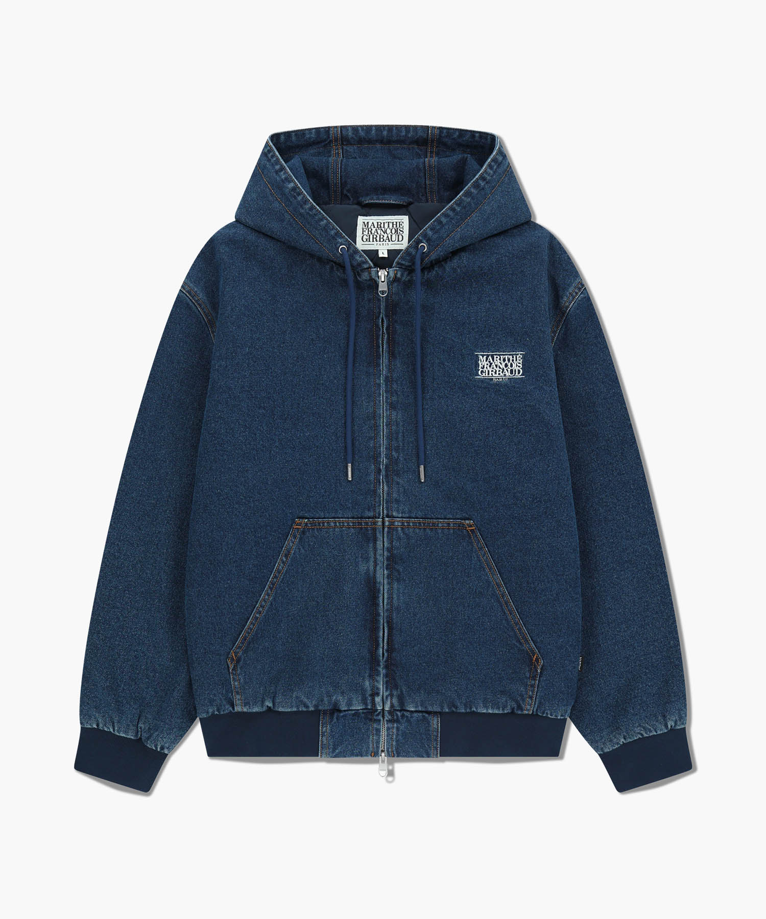 DENIM HOODIE JACKET blue - MARITHÉ+FRANҪOIS GIRBAUD