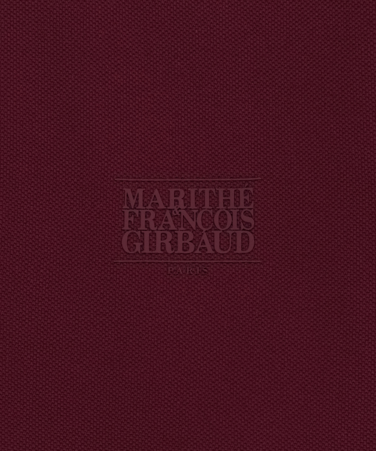 MARITHE SPORT COLLAR LONG SLEEVE burgundy - MARITHÉ+FRANҪOIS GIRBAUD