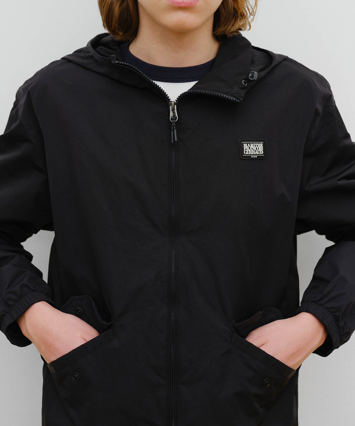 MARITHE SPORT HOODED WINDBREAKER black - MARITHÉ+FRANҪOIS GIRBAUD