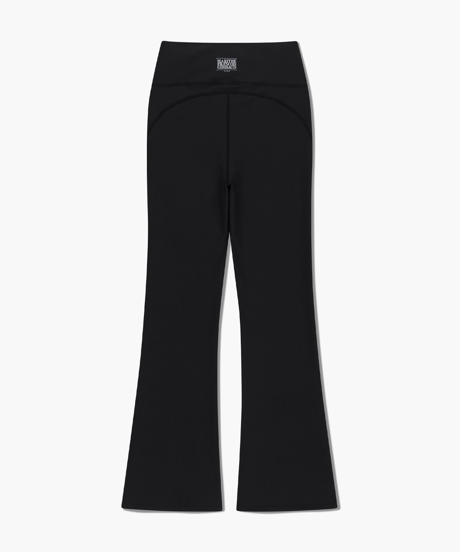 MARITHE SPORT W CLASSIC LOGO BOOTCUT LEGGINGS black - MARITHÉ+