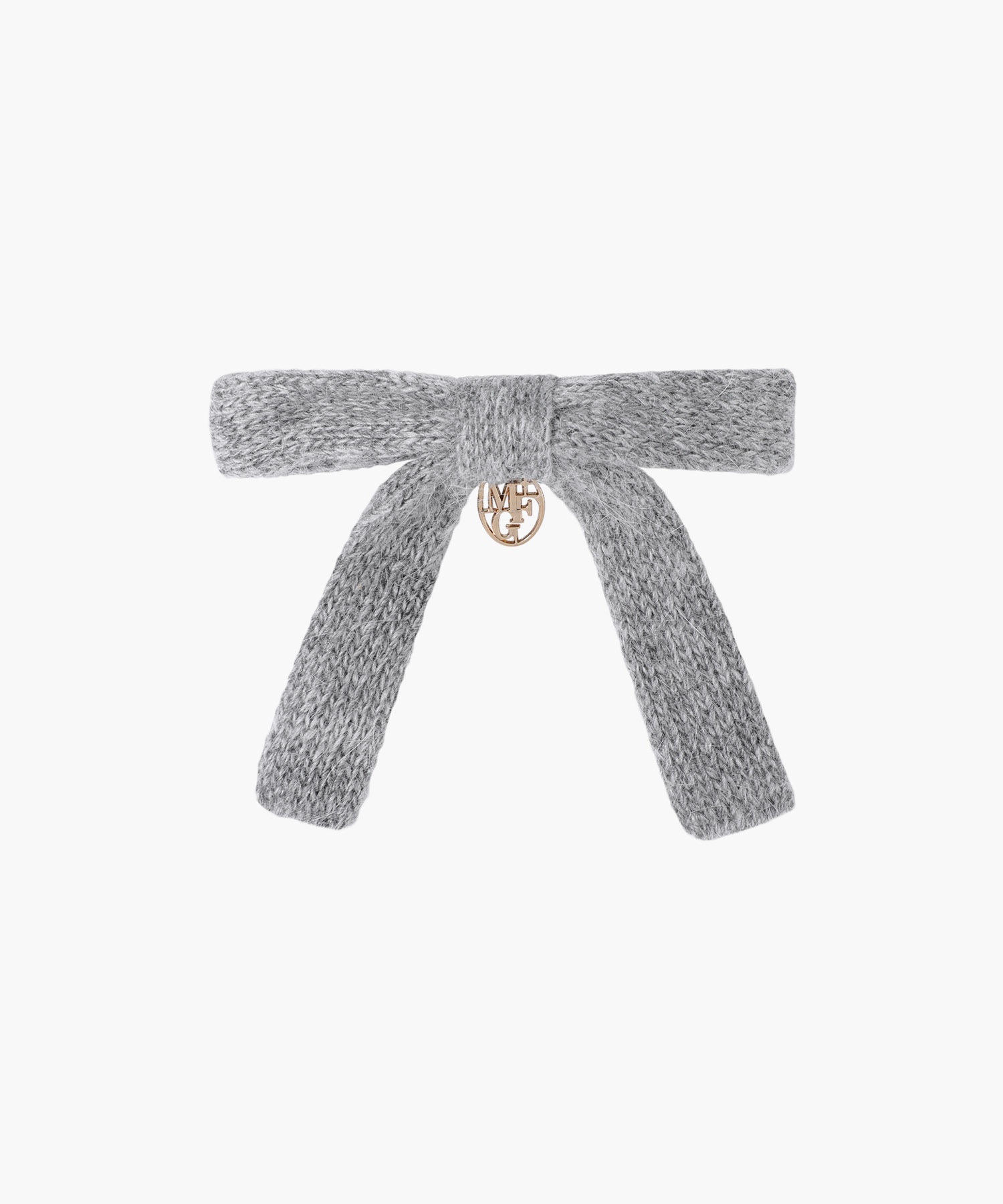 KNIT RIBBON HAIR PIN gray - MARITHÉ+FRANҪOIS GIRBAUD
