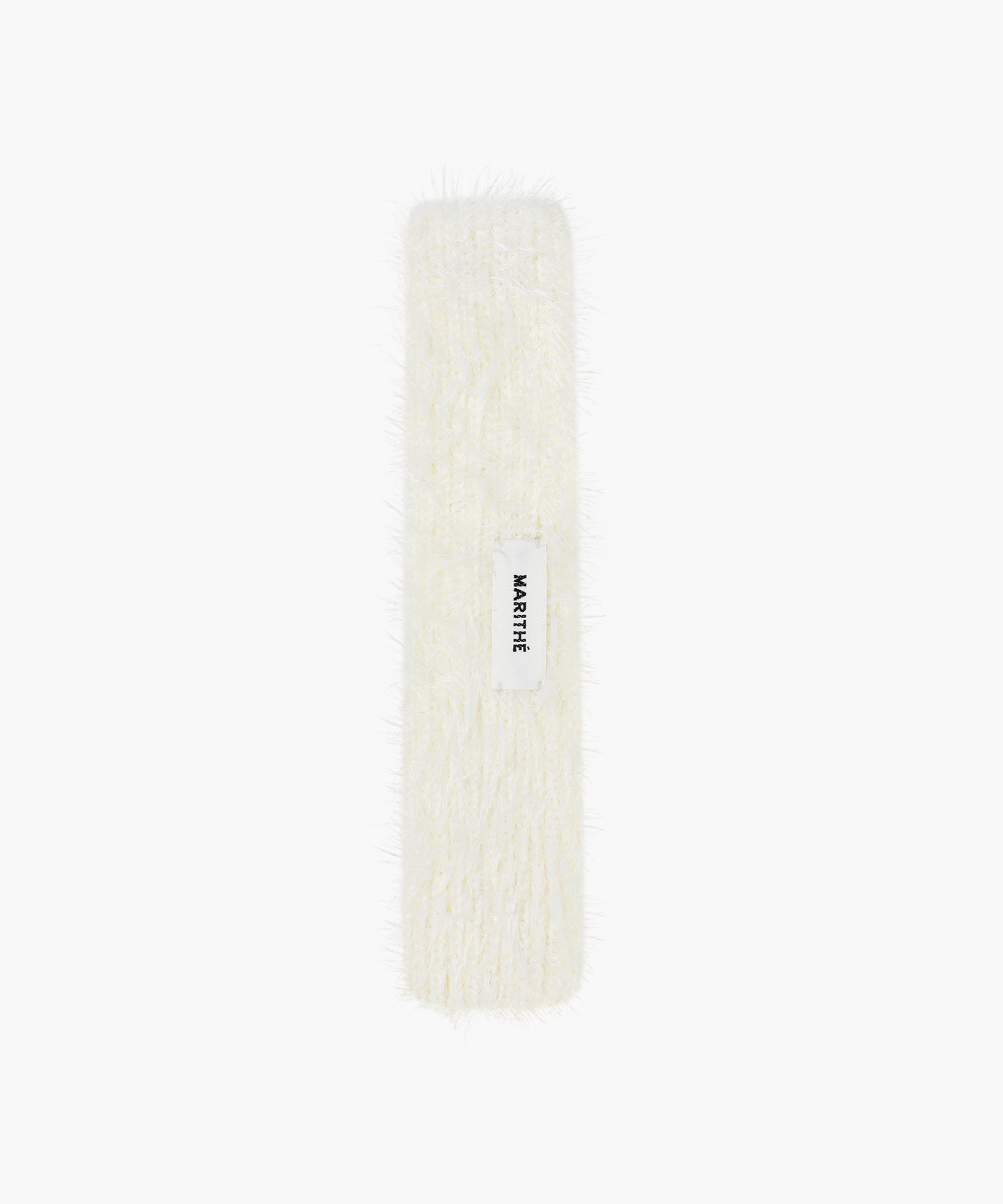 REGULAR LOGO SLIM MUFFLER ivory - MARITHÉ+FRANҪOIS GIRBAUD