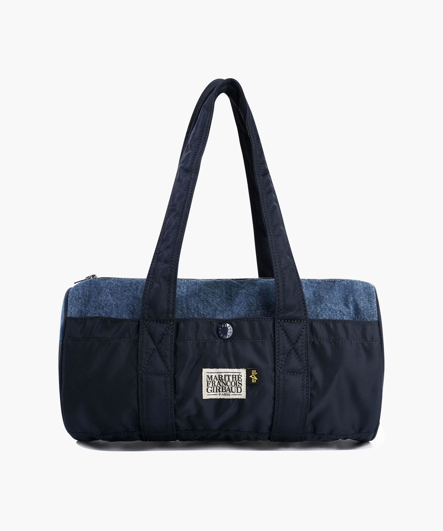 X ALPHA INDUSTRIES CLASSIC LOGO NYLON DUFFLE BAG navy