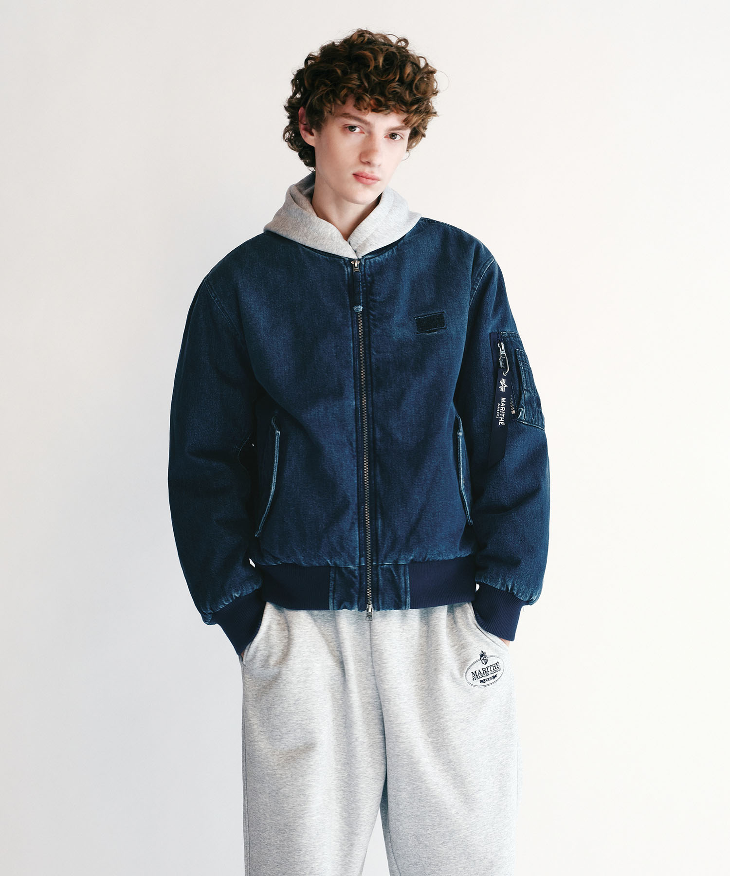 X ALPHA INDUSTRIES MA-1 JUMPER blue