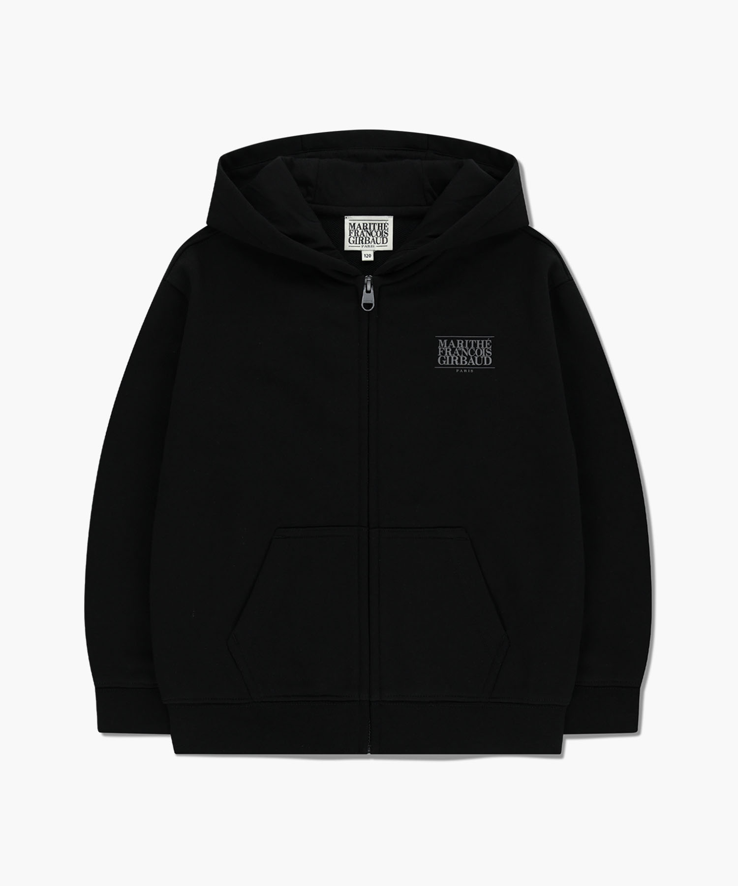 KIDS BIG CLASSIC LOGO HOODIE ZIPUP black - MARITHÉ+FRANҪOIS GIRBAUD
