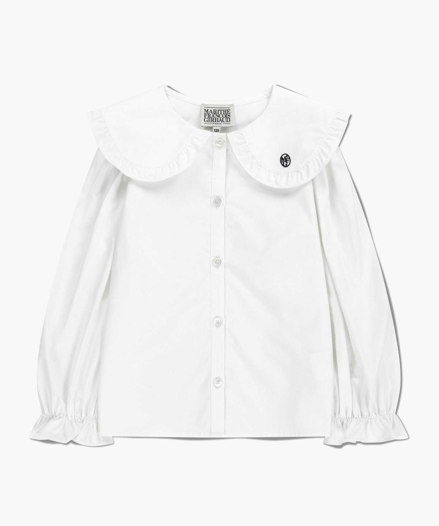 KIDS W FRILL COLLAR BLOUSE white - MARITHÉ+FRANҪOIS GIRBAUD