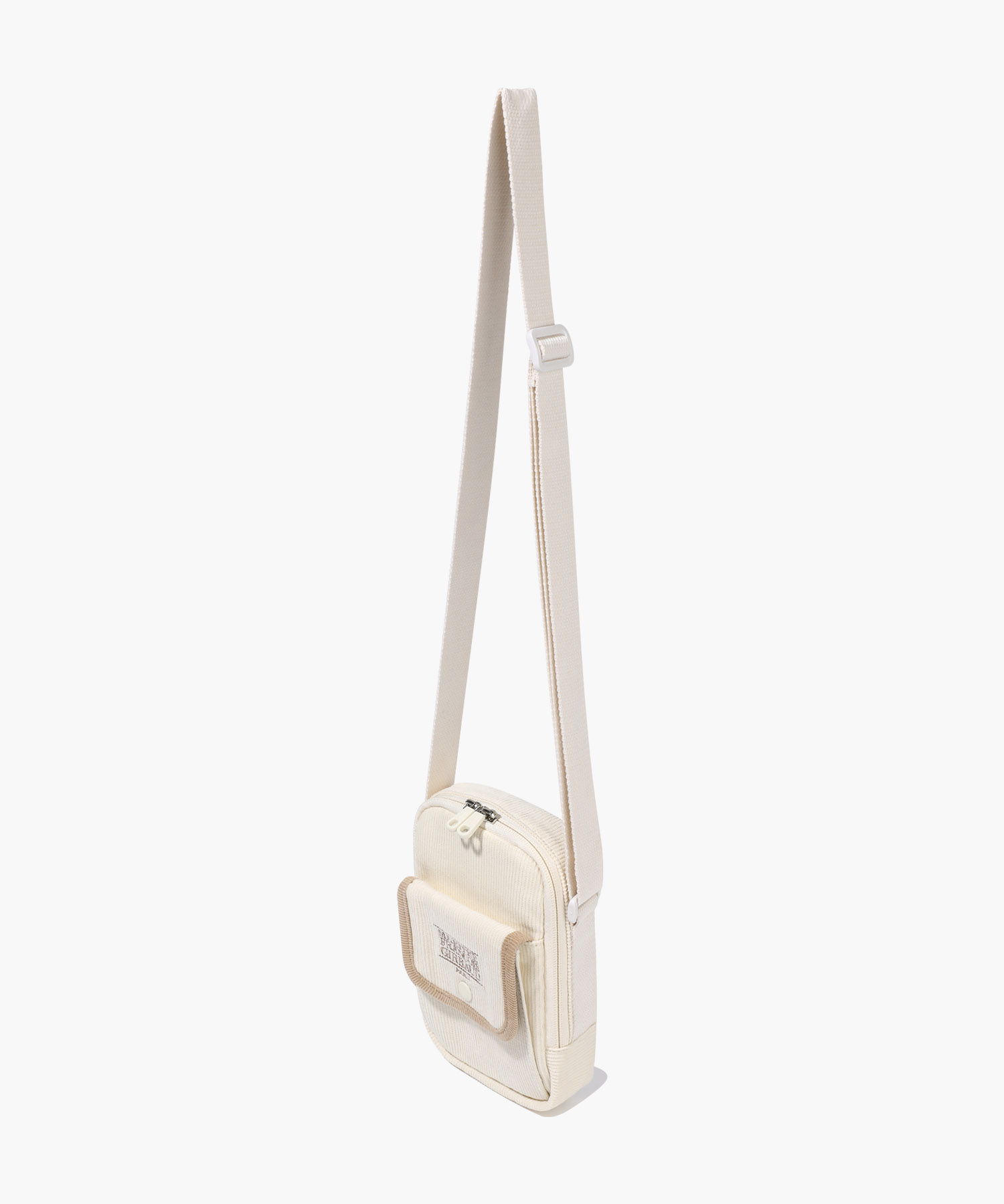 KIDS FLAP POCKET CORDUROY CROSS BAG ivory