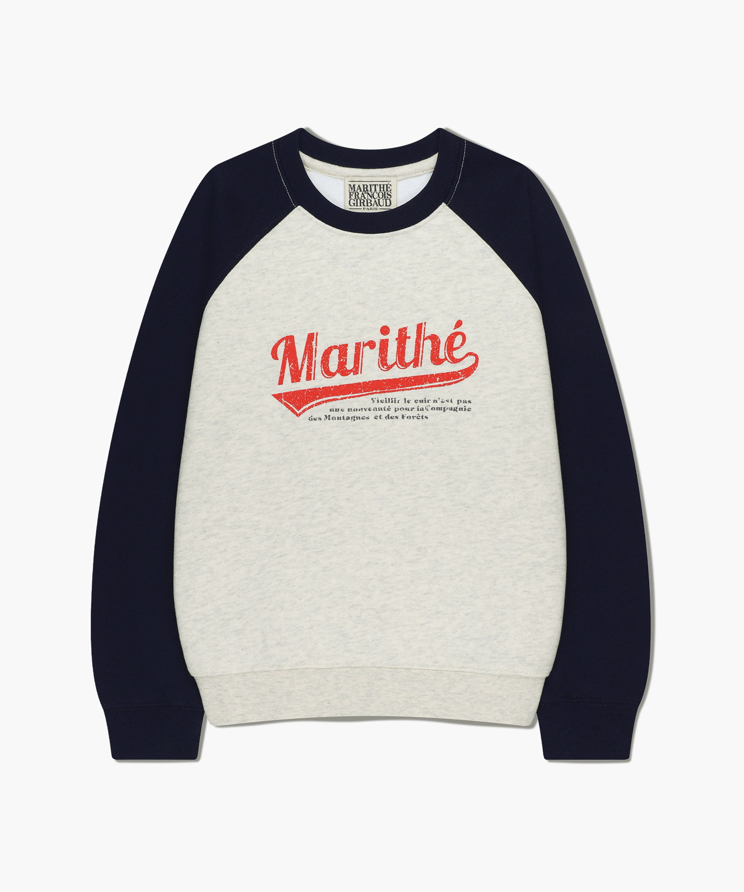 KIDS VINTAGE BASEBALL RAGLAN SWEATSHIRT dark navy - MARITHÉ+FRANҪOIS ...