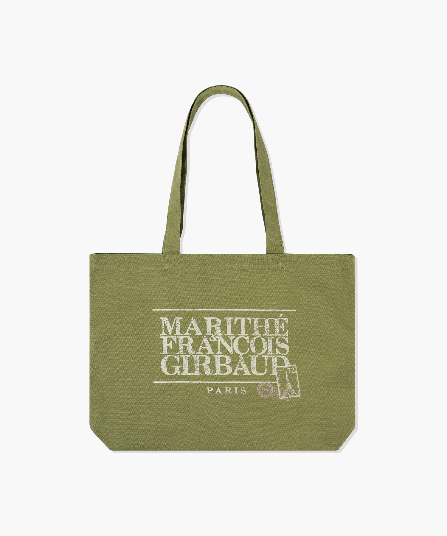 CLASSIC LOGO STAMP ECO BAG olive