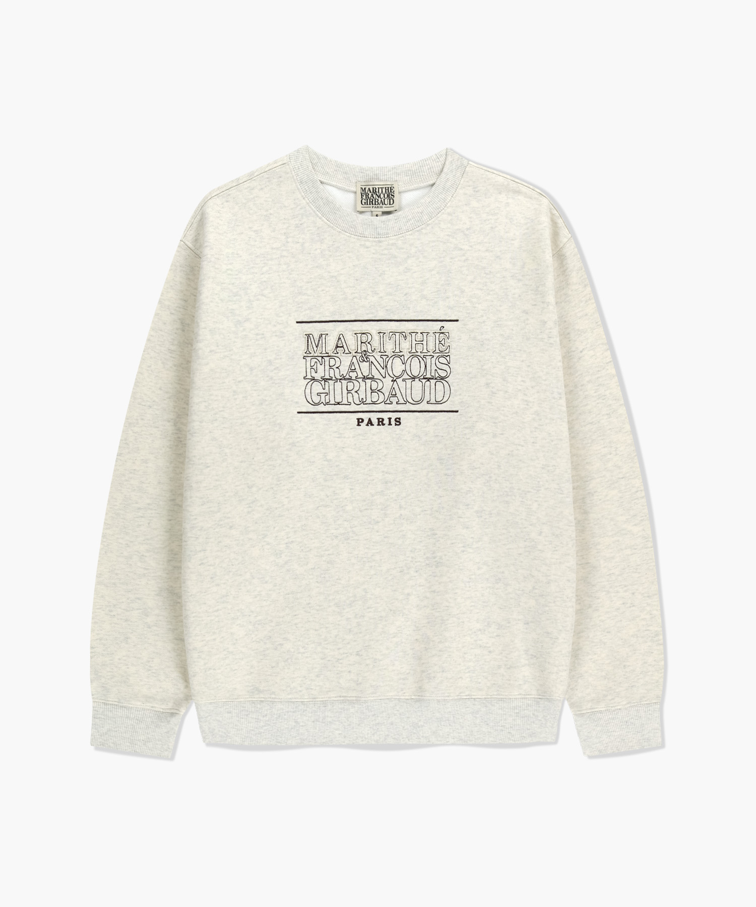 STITCH CLASSIC LOGO SWEATSHIRT (BRUSHED) oatmeal