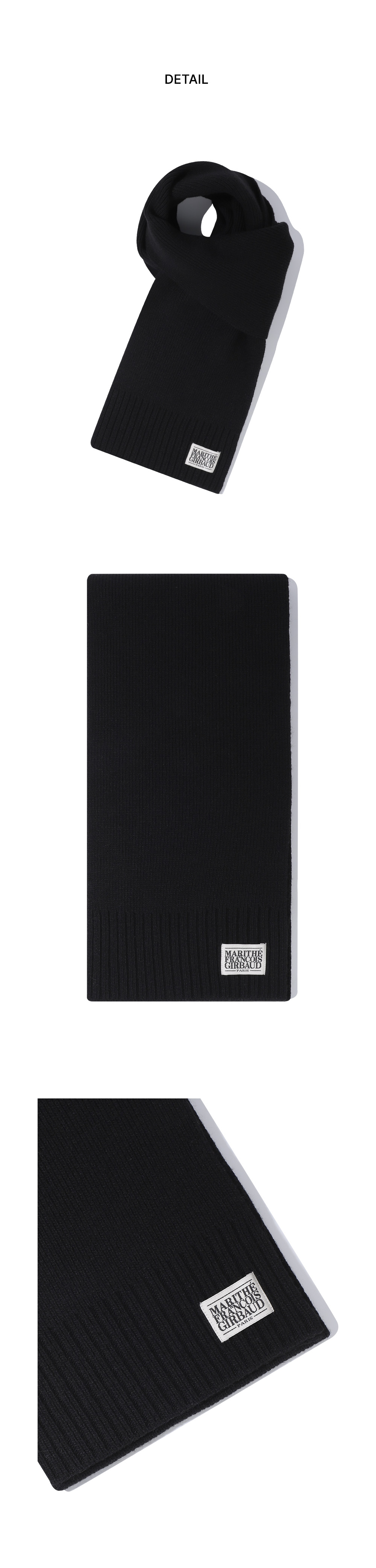 CLASSIC LOGO MUFFLER - 5 COLORS BLACK