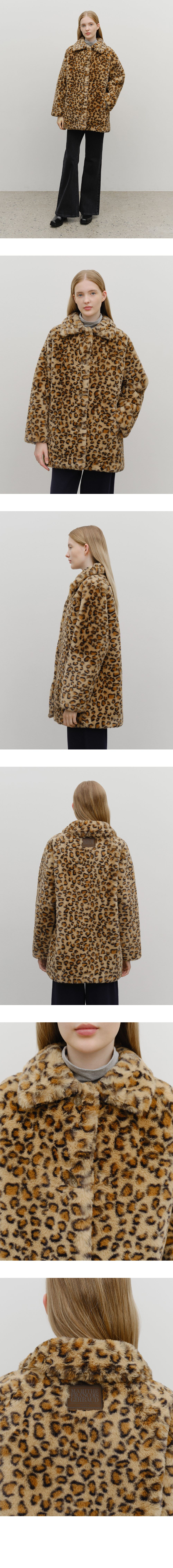 W MID SHEARLING FUR COAT - 3 COLORS BROWN