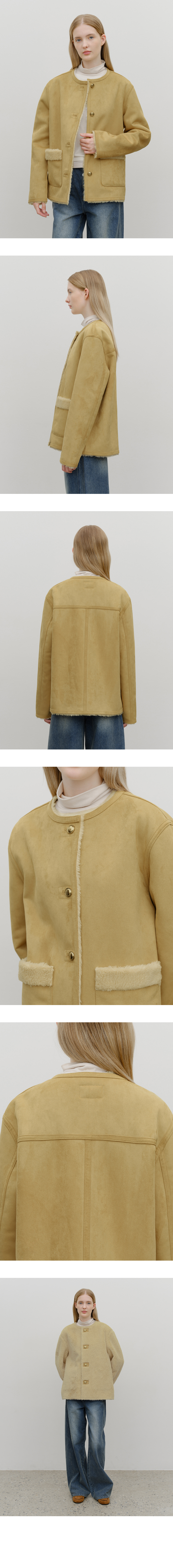 W REVERSIBLE SHEARLING JACKET