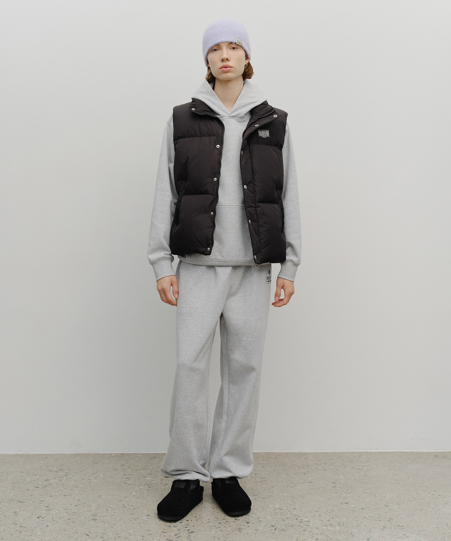 CLASSIC LOGO DOWN VEST black - MARITHÉ+FRANҪOIS GIRBAUD