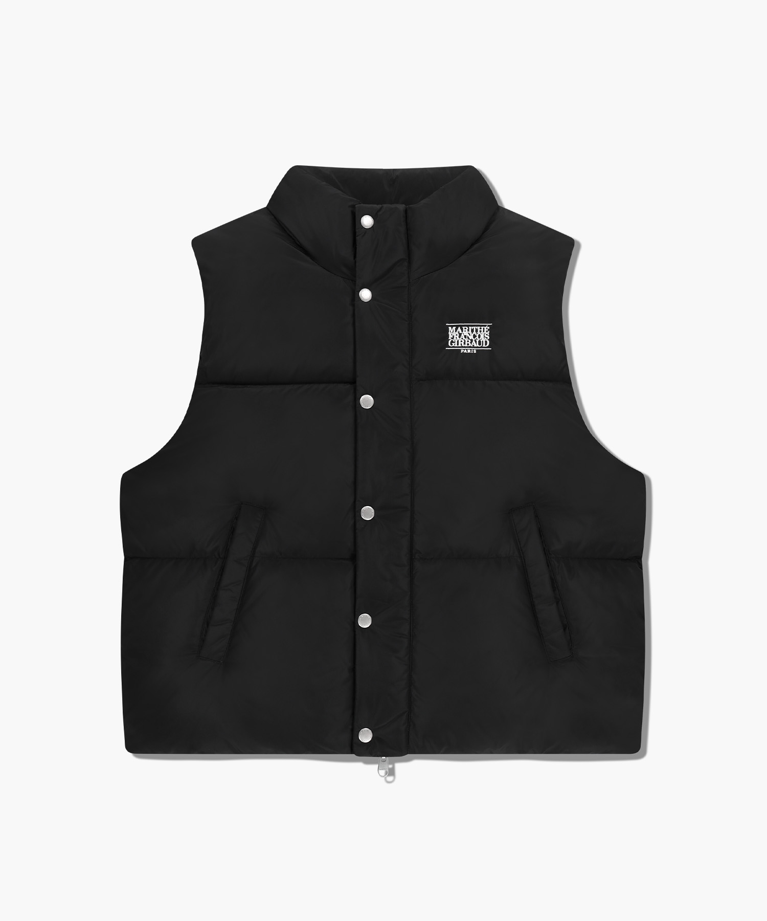 MARITHÉ CLASSIC LOGO DOWN VEST CLASSIC LOGO DOWN VEST black - MARITHÉ+FRANҪOIS GIRBAUD