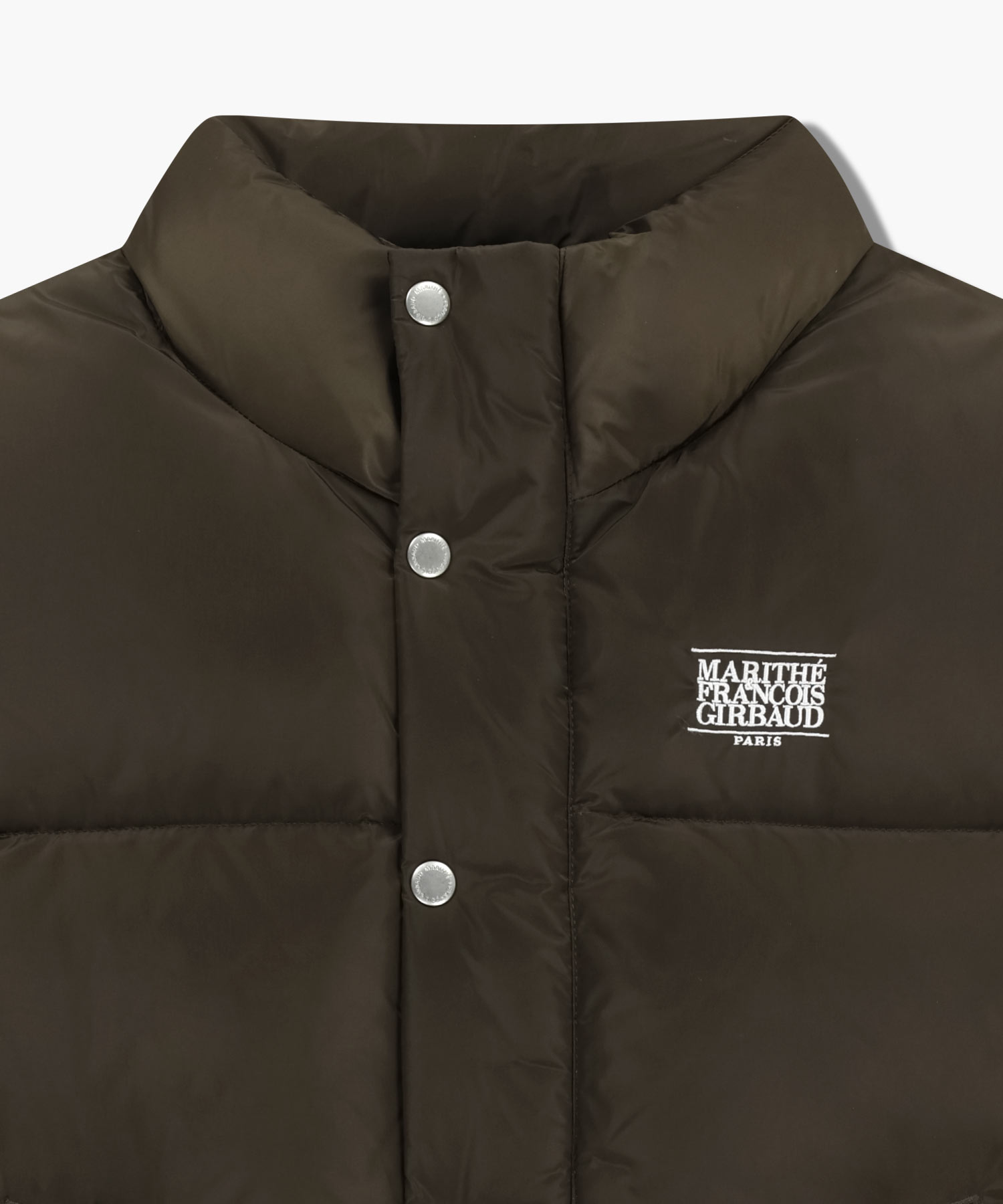 CLASSIC LOGO DOWN VEST dark brown - MARITHÉ+FRANҪOIS GIRBAUD