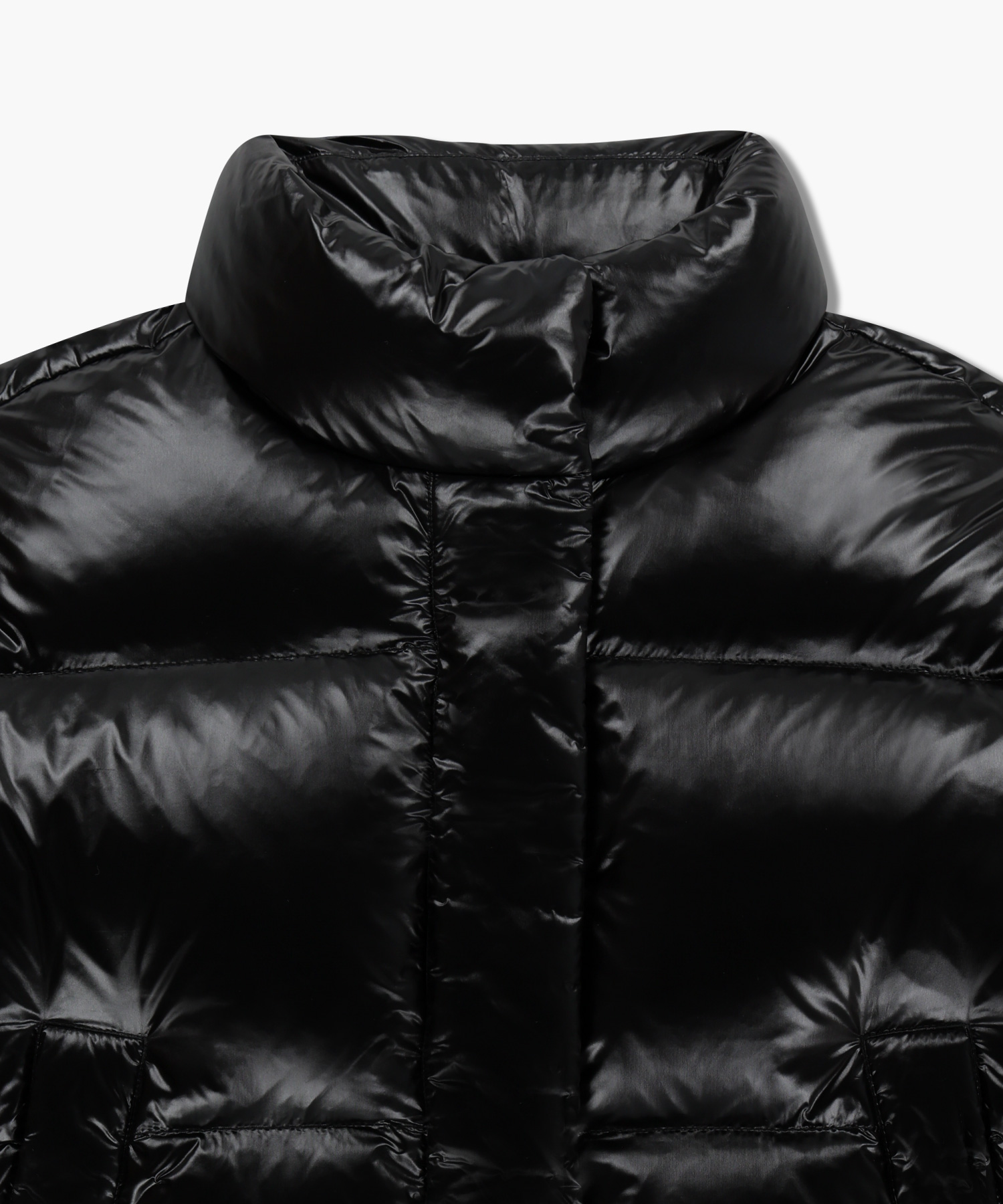 W GLOSSY CROP DOWN JACKET black - MARITHÉ+FRANҪOIS GIRBAUD