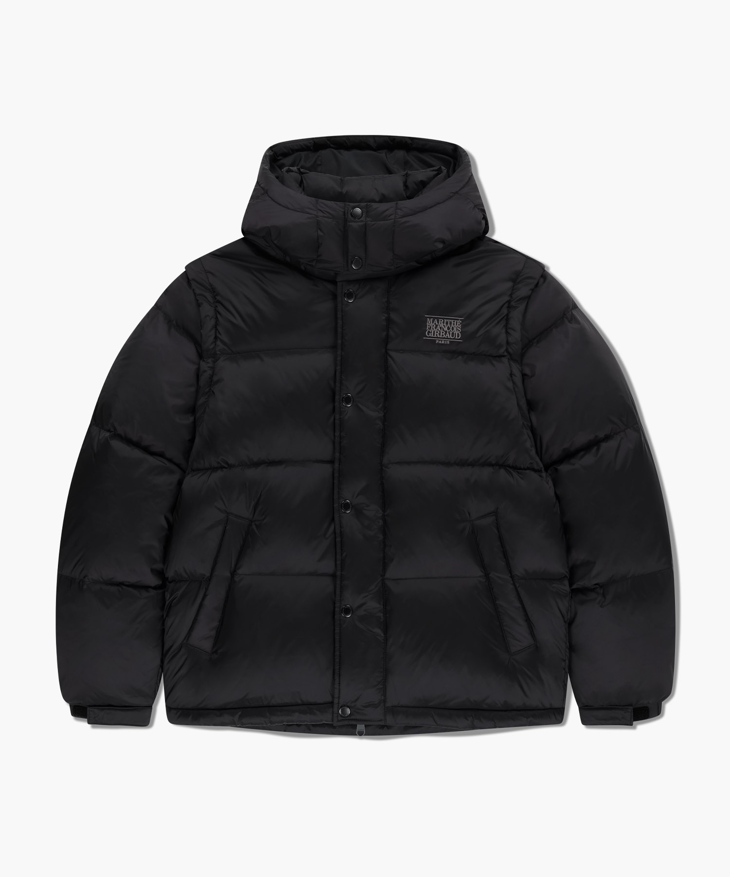 DETATCHABLE DOWN JACKET black - MARITHÉ+FRANҪOIS GIRBAUD