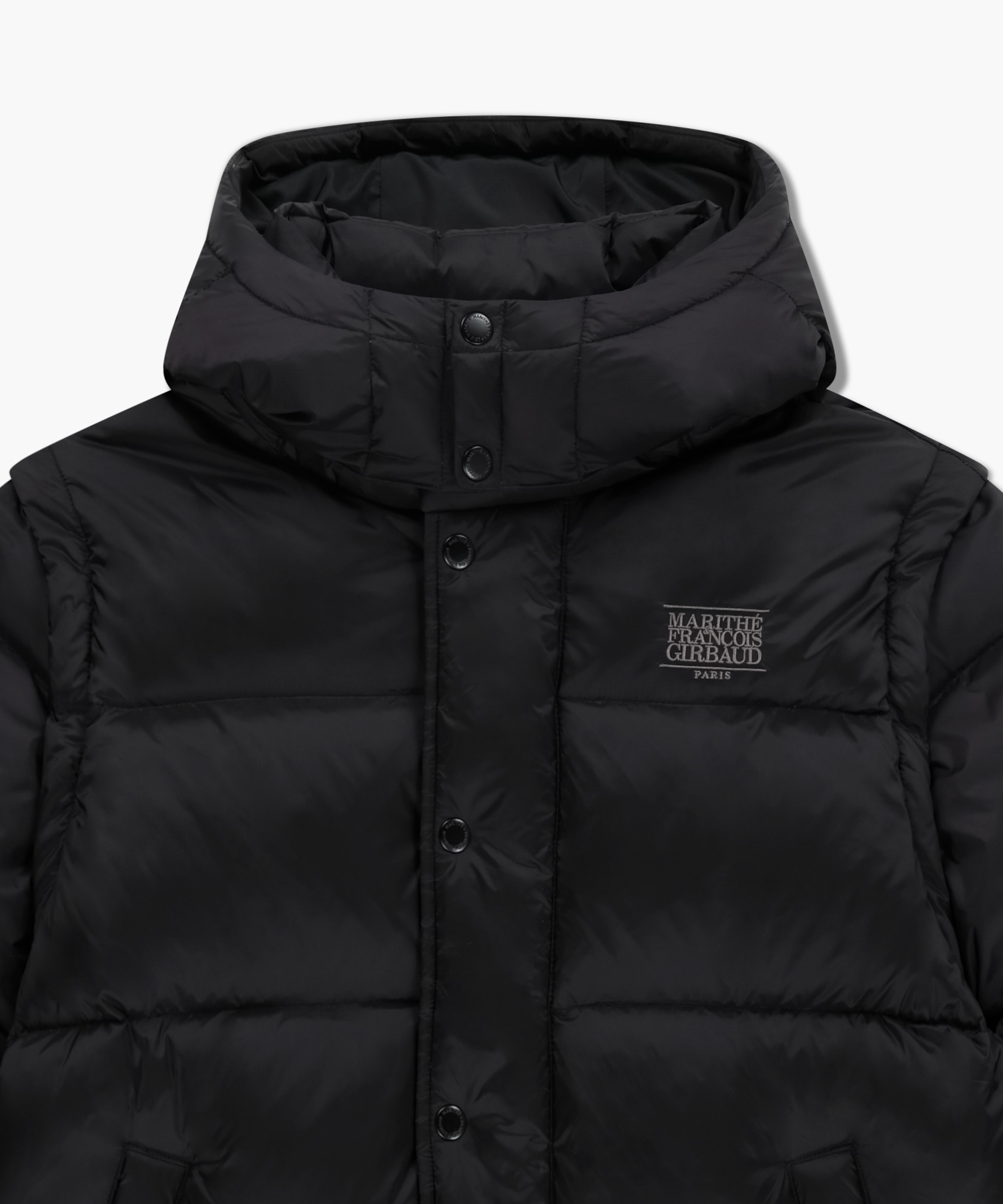 DETATCHABLE DOWN JACKET black - MARITHÉ+FRANҪOIS GIRBAUD