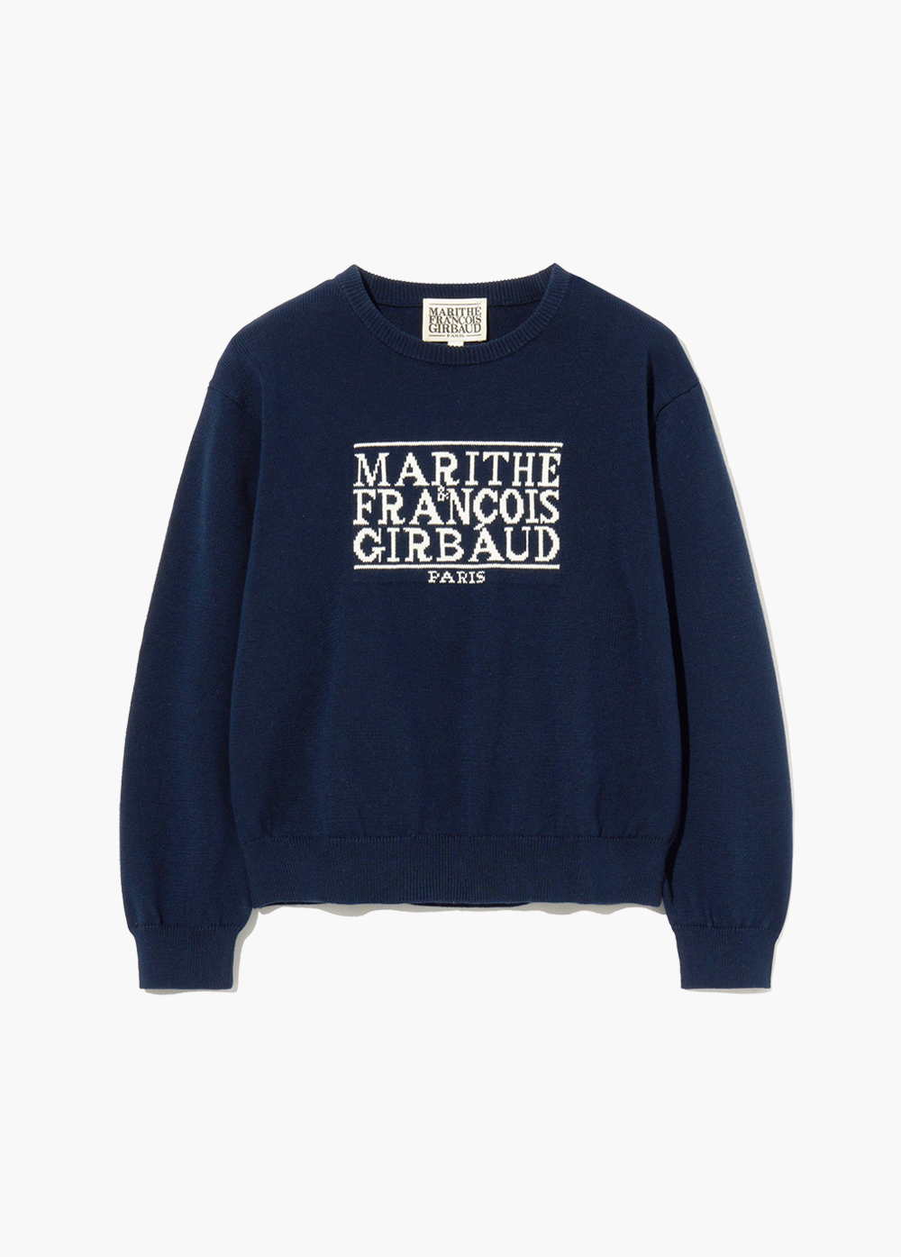 KIDS CLASSIC LOGO KNIT PULLOVER navy - MARITHE FRANCOIS GIRBAUD