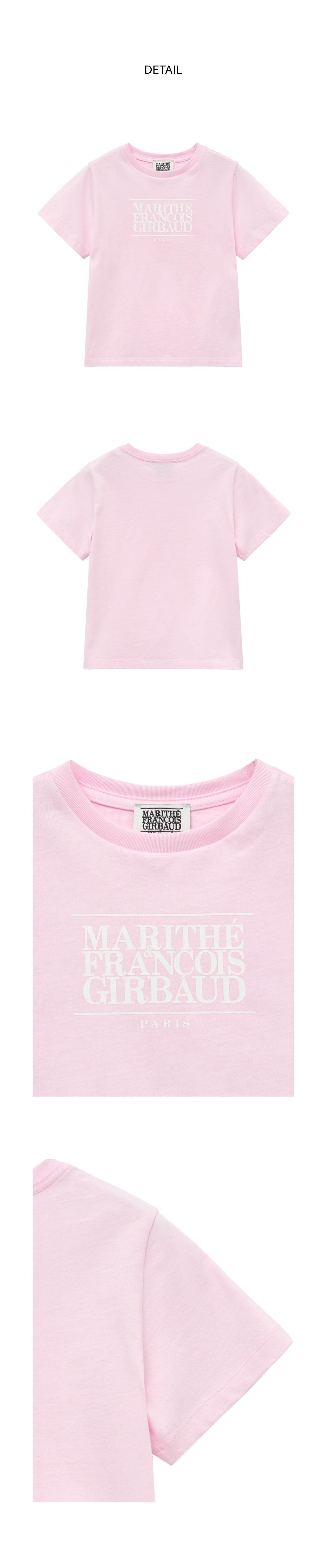 ★Marithe + Francois Girbaud★ CLASSIC LOGO TEE light pink M Marithe Francois Girbaud W Classic Logo Crop Tee Light Pink