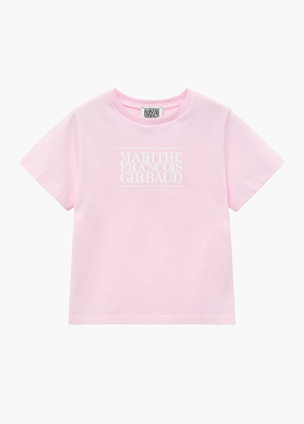 KIDS CLASSIC LOGO TEE light pink - MARITHE FRANCOIS GIRBAUD