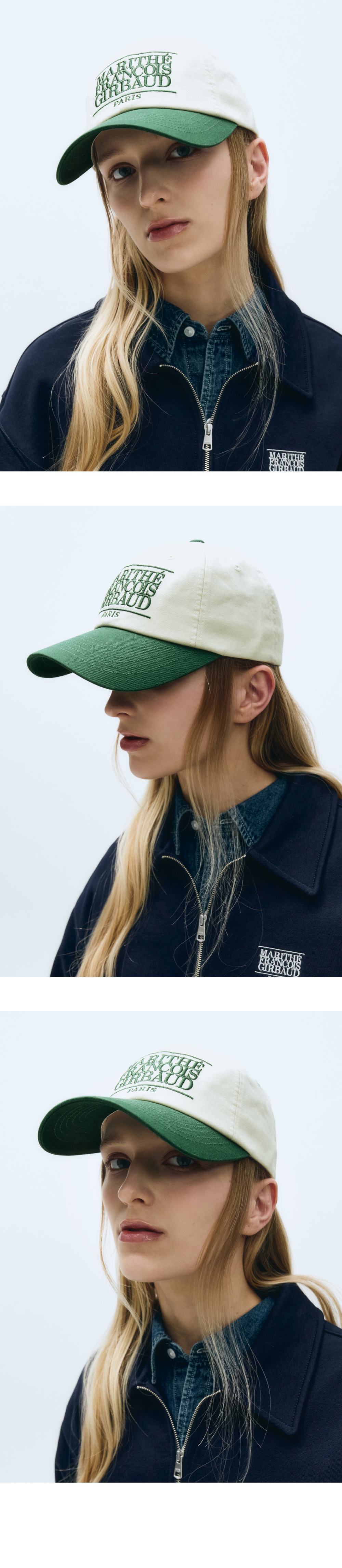 MARITHÉ FRANÇOIS GIRBAUD CLASSIC LOGO 6PANEL COLOR BLOCK CAP
