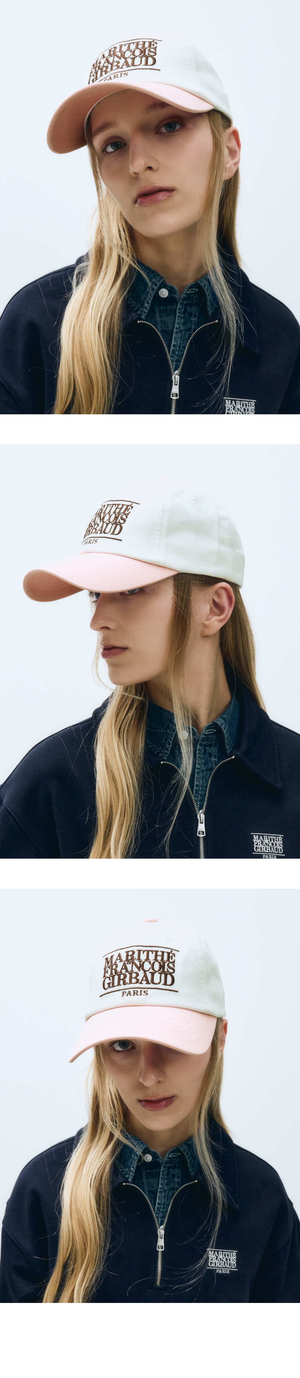 [MARITHE] ★韓国人気★CLASSIC LOGO 6PANEL COLOR BLOCK CAP CLASSIC LOGO 6PANEL COLOR BLOCK CAP green - MARITHÉ+FRANҪOIS
