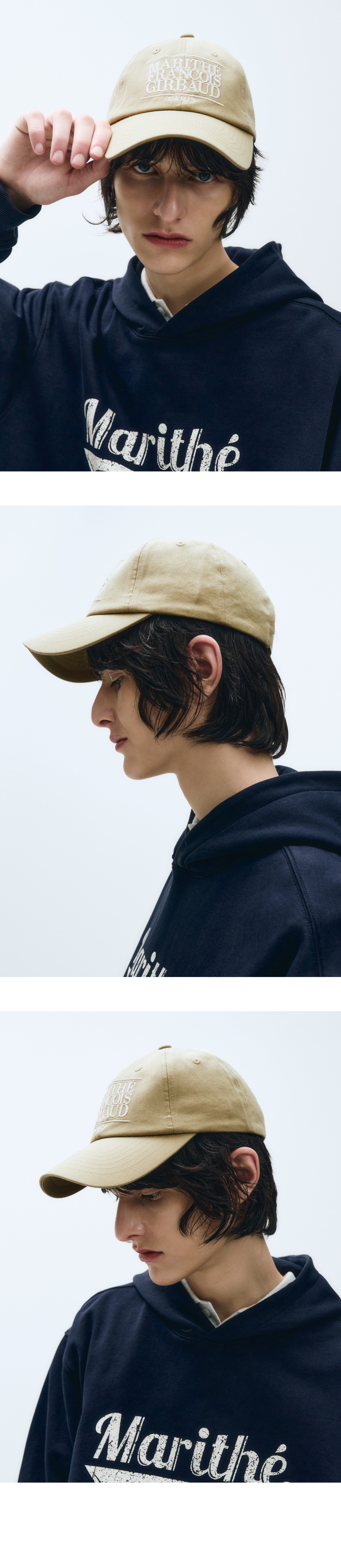 CLASSIC LOGO CAP beige - MARITHE FRANCOIS GIRBAUD
