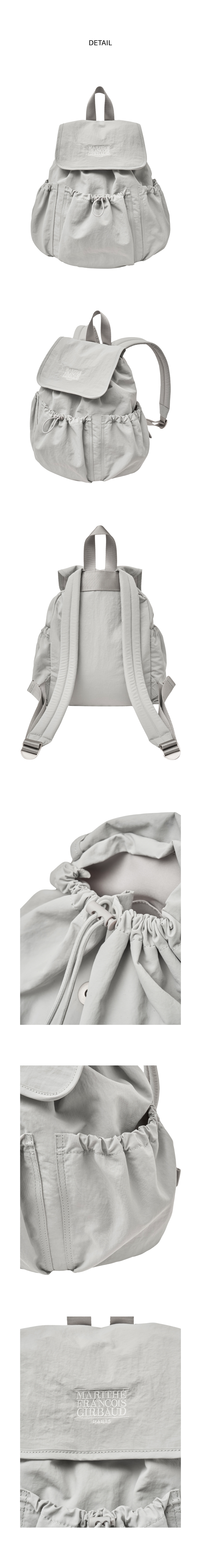 6/17 예약발송] CLASSIC LOGO STOPPER POCKET BACKPACK gray