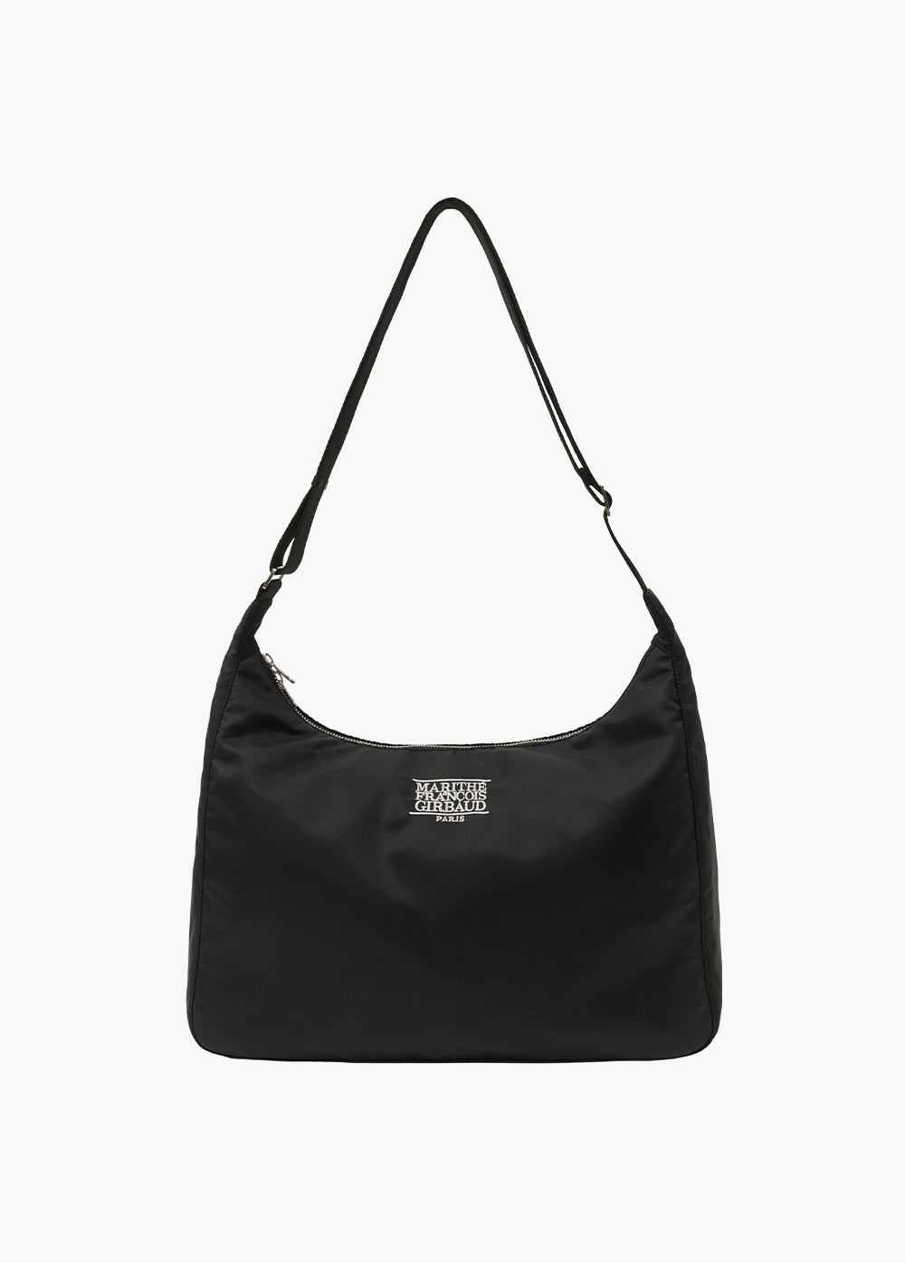 ☆Marithe + Francois Girbaud☆ CLASSIC LOGO HOBO BAG black M MARITHE FRANCOIS GIRBAUD CLASSIC LOGO HOBO BAG