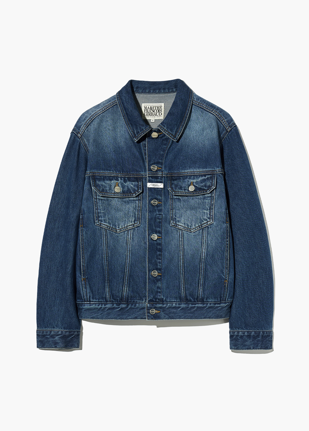 Marithe Francois Girbaud Dark Blue Denim Jean Jacket Men's