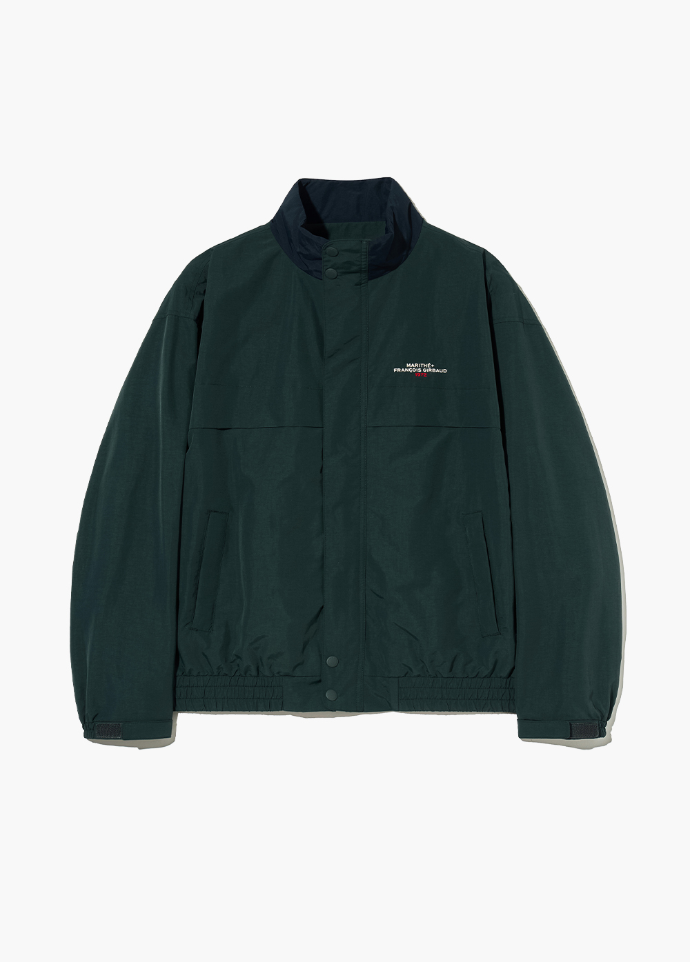 ジャケット MARITHE CLASSIC LOGO REVERSIBLE SAILING JUMPER LETTERING LOGO SAILING JUMPER dark green - MARITHE FRANCOIS
