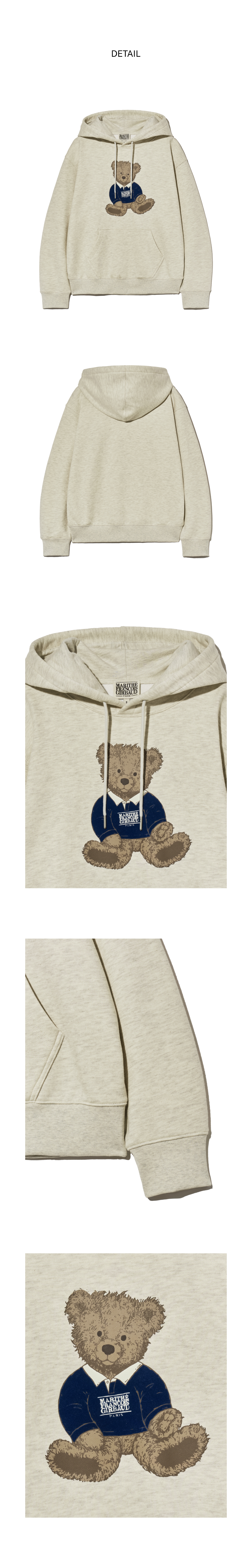 アウターその他 Marithe + Francois Girbaud NEW CLASSIC LOGO HOODIE oatmeal W SMALL CLASSIC LOGO CROP HOODIE oatmeal - MARITHE FRANCOIS