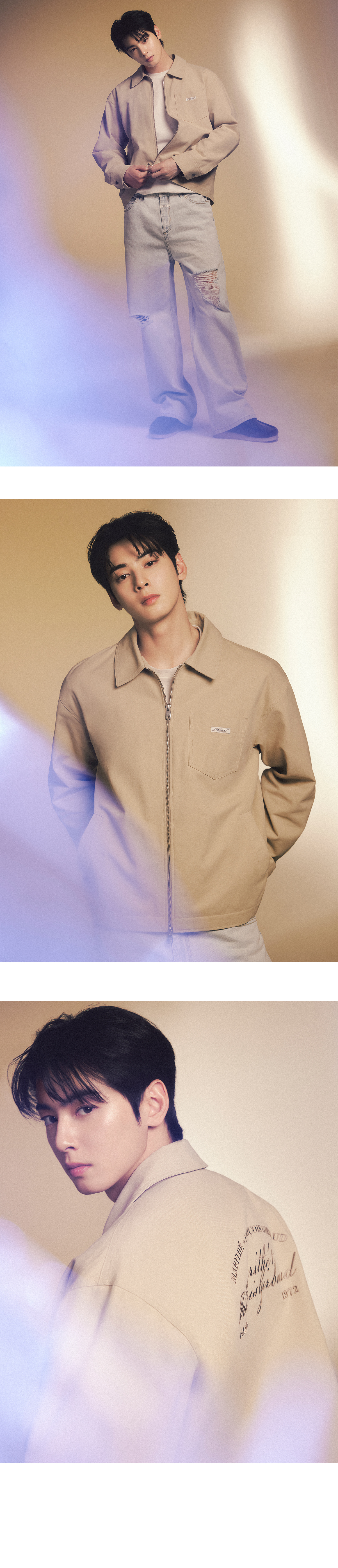 ジャケット Marithe + Francois Girbaud HALF COTTON JACKET beige HALF COTTON JACKET beige - MARITHE FRANCOIS GIRBAUD