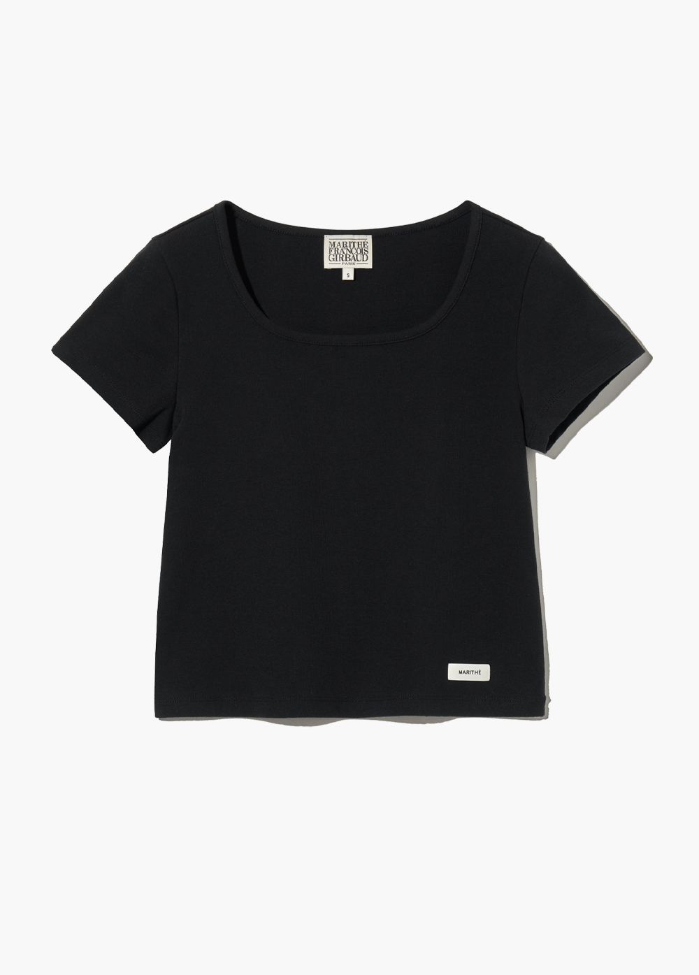 ★Marithe + Francois Girbaud★ W BASIC TEE black MARITHE + FRANCOIS GIRBAUD マリテフランソワジルボー Tシャツ