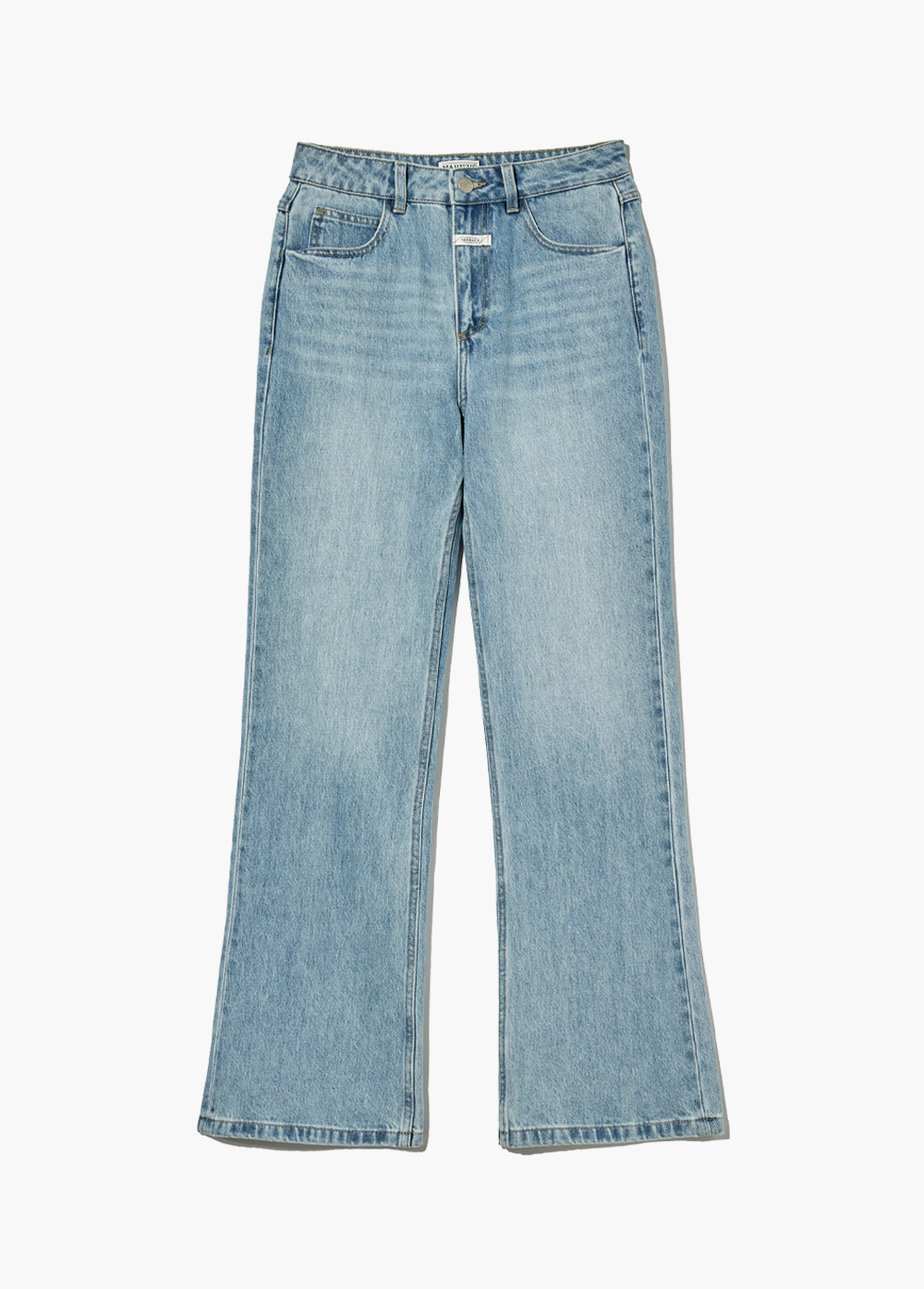 25SS新作カジュアル【MARITHE】W SLIM BOOT-CUT DENIM PANTS 3色 W SLIM BOOT-CUT DENIM PANTS light blue - MARITHE FRANCOIS