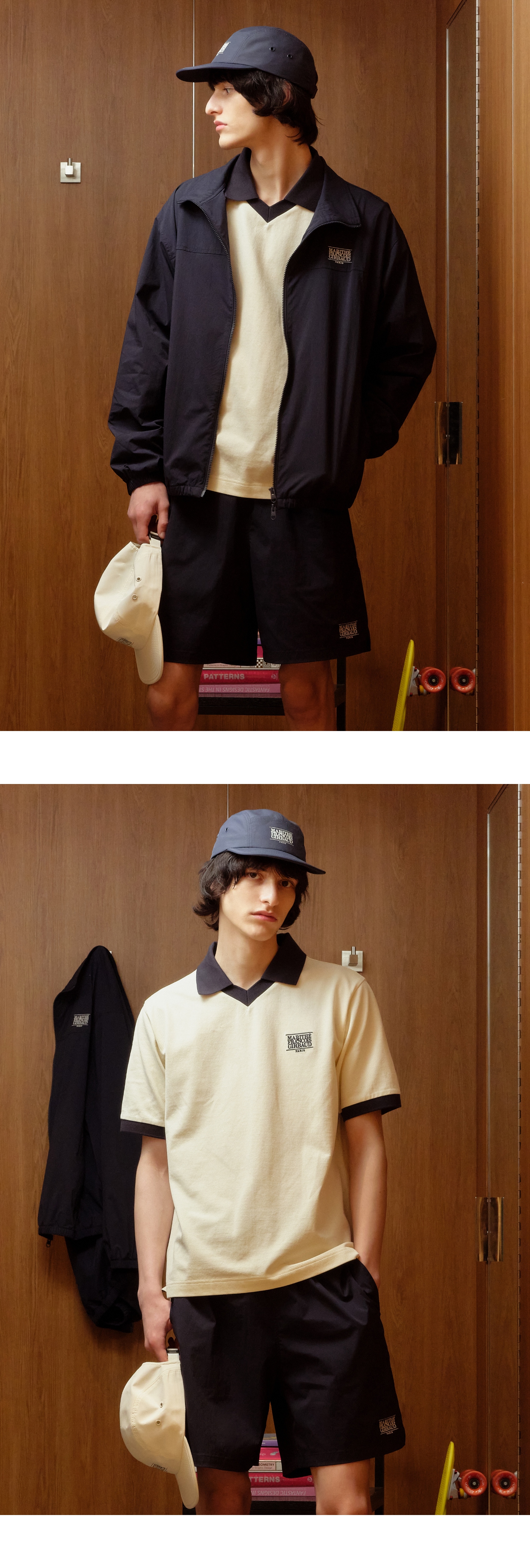[MARITHE]★25SS★韓国人気★MOUVEMENT UNI COLLAR TEE 25SS新作カラーTシャツ【MARITHE】MOUVEMENT UNI COLLAR TEE