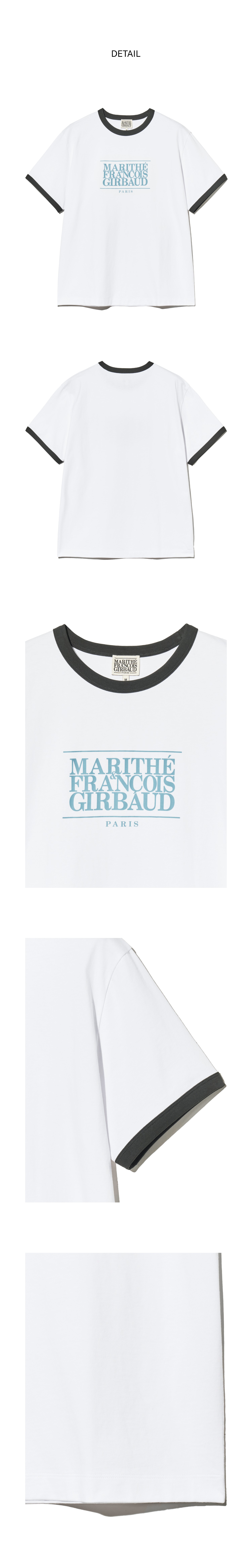 【Marithe+Francois Girbaud】CLASSIC LOGO COLOR POINT TEE L, XL 사이즈 6/18 예약발송] CLASSIC LOGO COLOR POINT TEE