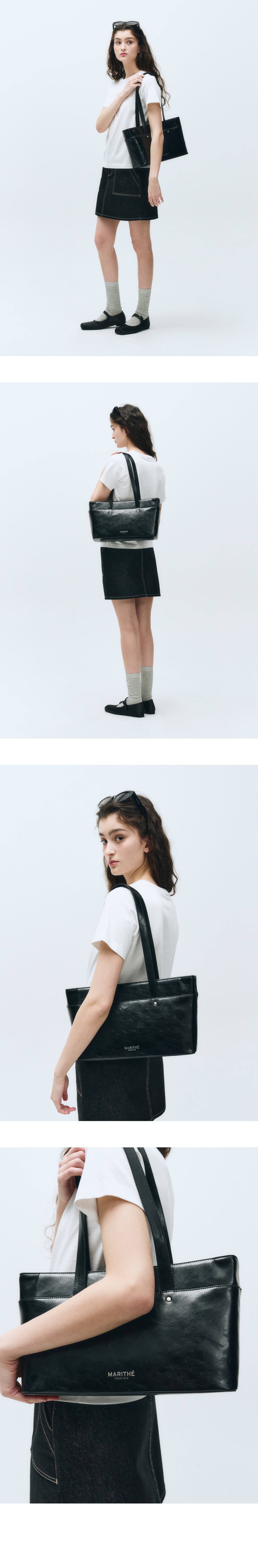 25SS新作【MARITHE】REGULAR LOGO BOSTON SHOULDER BAG REGULAR LOGO BOSTON SHOULDER BAG brown - MARITHÉ+FRANҪOIS