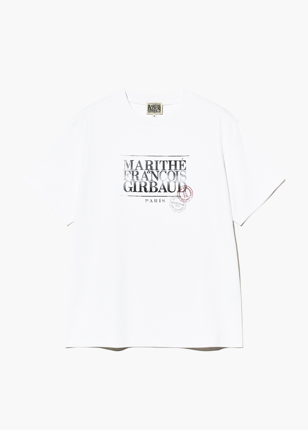 ♥MARITHE ♥CLASSIC LOGO STAMP TEE CLASSIC LOGO STAMP TEE charcoal - MARITHÉ+FRANҪOIS GIRBAUD