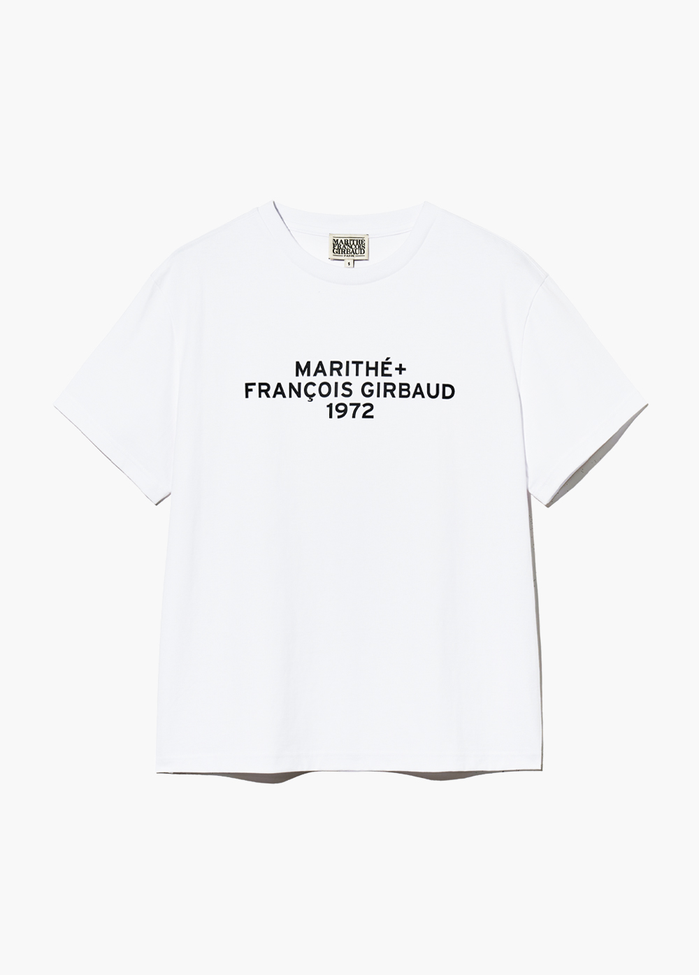 【Marithe+Francois Girbaud】LETTERING LOGO OVERSIZED TEE LETTERING LOGO OVERSIZED TEE white - MARITHE FRANCOIS GIRBAUD
