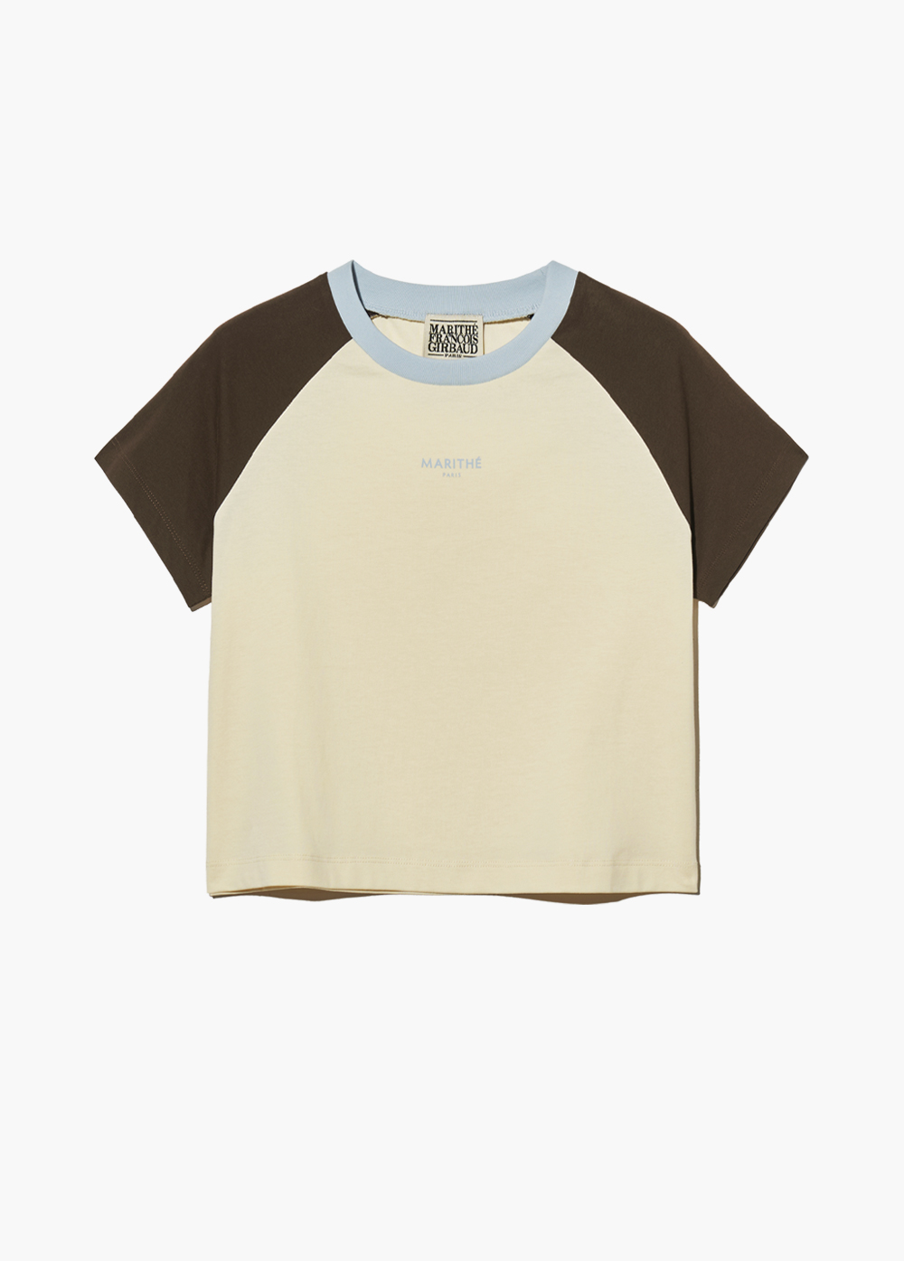 Marithe☆W 2TONE RAGLAN CROP TEE （2color） Marithe】W 2-TONE RAGLAN CROP TEE 2色