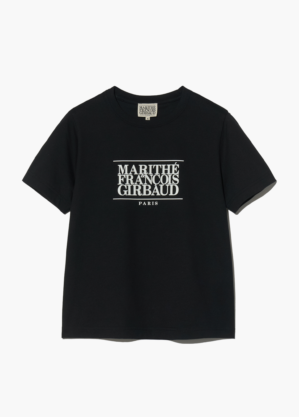 ★Marithe + Francois Girbaud★ W SMALL CLASSIC LOGO TEE whit MARITHE FRANCOIS GIRBAUD] W CLASSIC LOGO TEE white/sky blue
