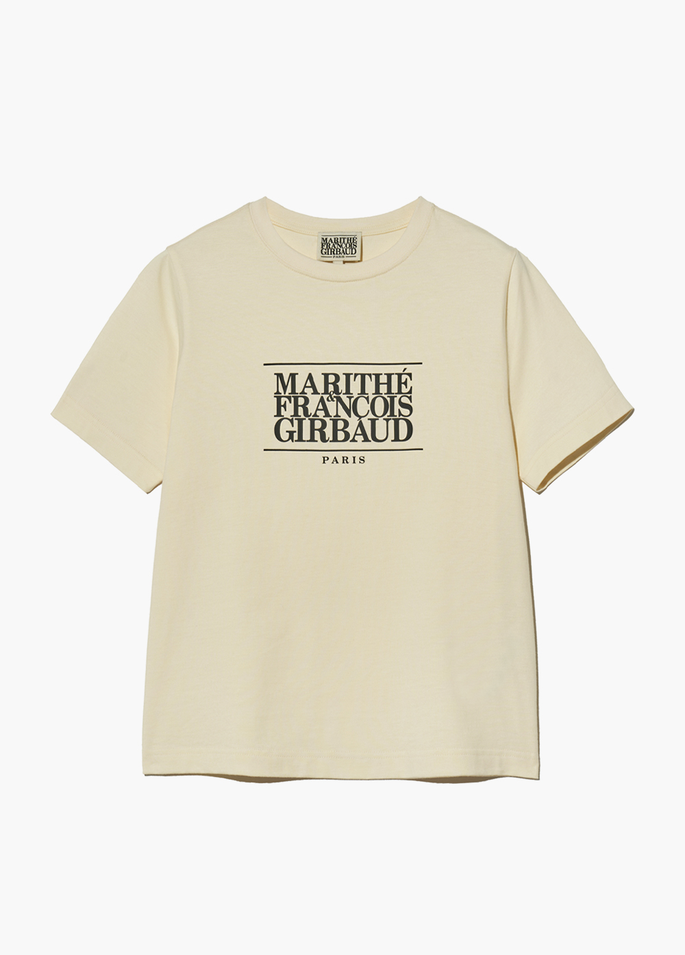 W CLASSIC LOGO TEE cream - MARITHE FRANCOIS GIRBAUD