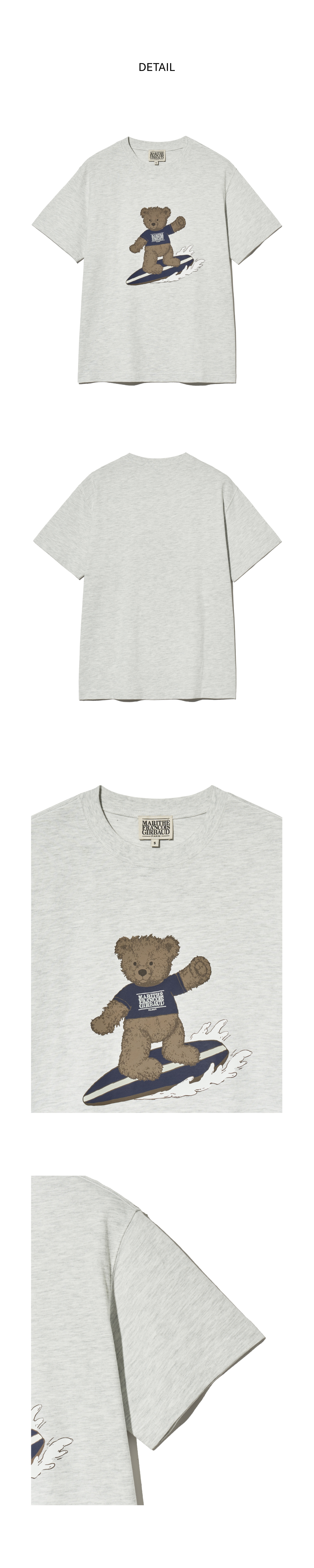 ★Marithe + Francois Girbaud★ SURFING DOODLE BEAR TEE light Marithe Francois Girbaud SURFING DOODLE BEAR TEE light