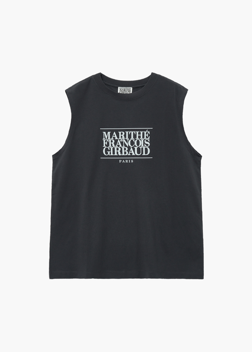 ★Marithe + Francois Girbaud★ CLASSIC LOGO STAMP TEE charco Marithe Francois Girbaud Classic Logo Exclusive Charcoal Tee